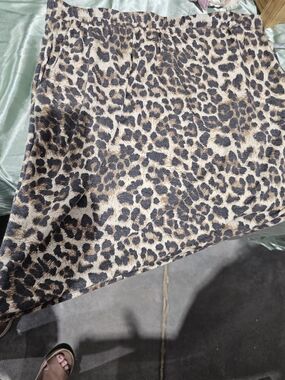 Acting Pro Leopard Print Pencil Skirt - Brown and Black
